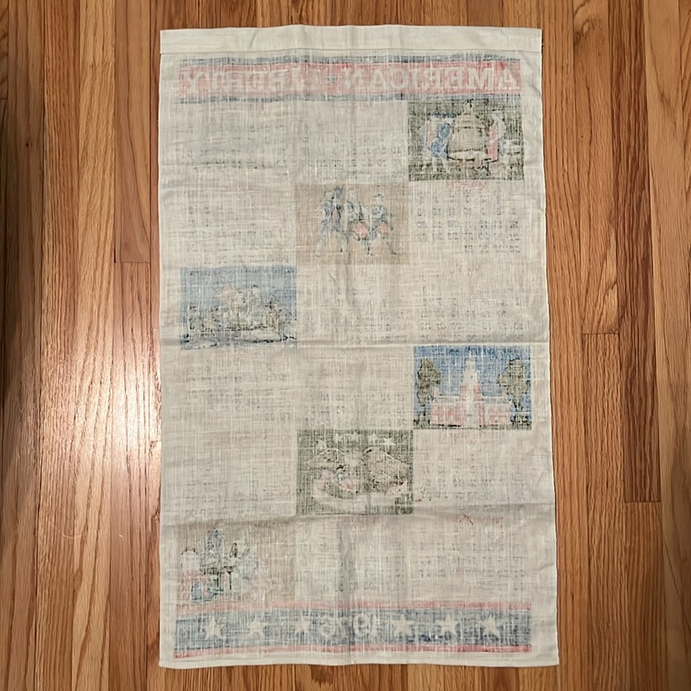 VTG Bicentennial 1976 Tea Towel Calendar - Picture 6 of 9